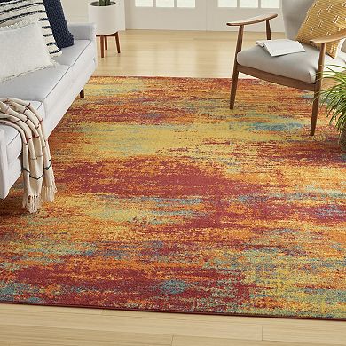 Nourison Essentials Floral Persian Indoor Outdoor Rug