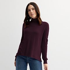 Womens Mockneck Turtlenecks Tops Clothing Kohl s