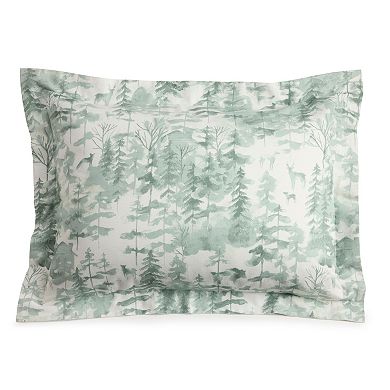 Cuddl Duds® Sage Painted Forest Flannel Comforter Set