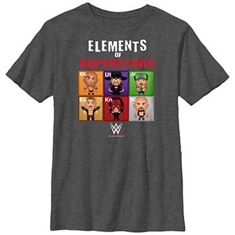 Boys WWE Elements Of Superstars Graphic Tee