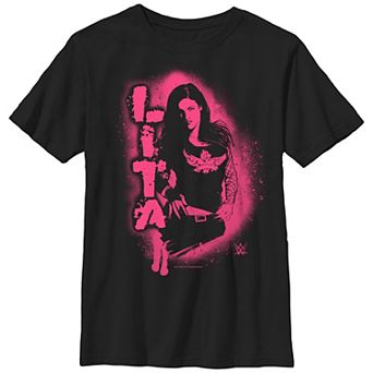 Boys WWE Lita Stencil Design Graphic Tee