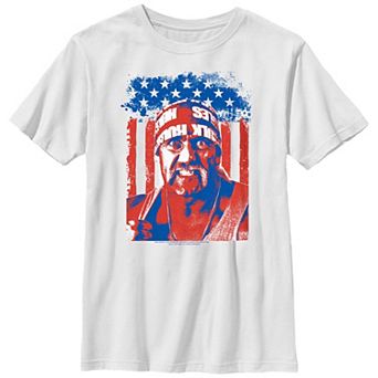 Boys WWE Hulk Hogan Patriotic Phyton Graphic Tee