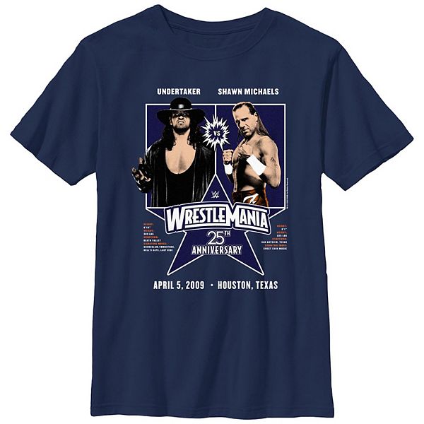 Boys WWE Wrestlemania 25th Anniversary Graphic Tee