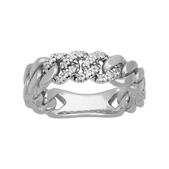 AXL 10k Gold 1/10 Carat T.W. Diamond Men's Link Band