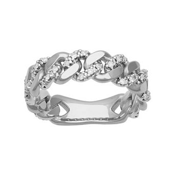 AXL 10k Gold 1/4 Carat T.W. Diamond Men's Link Band