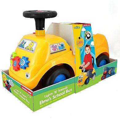 Elmo Lights and Sounds School Bus Activity Ride-On Vehicle