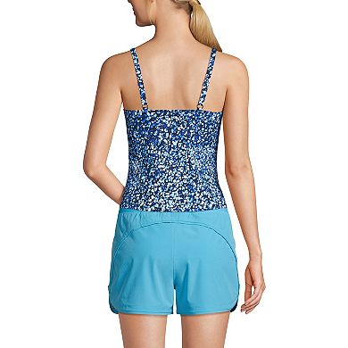 Women's Lands' End Chlorine Resistant Squareneck Tankini Swimsuit Top