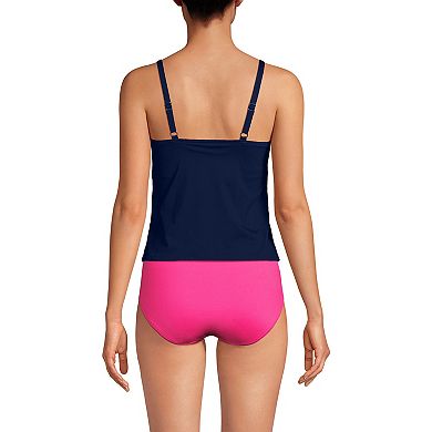 Women's Lands' End Long Chlorine Resistant Tankini Swimsuit Top