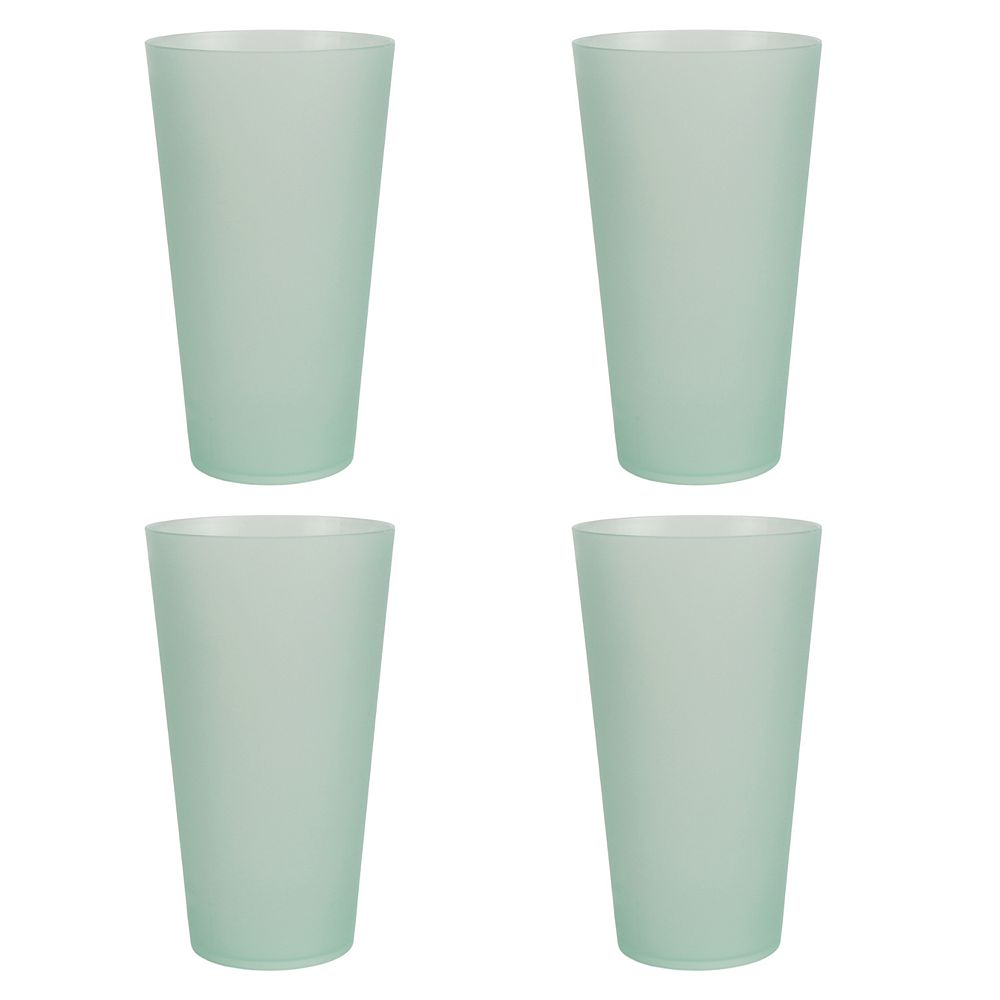 The Big One® 4-pc. Plastic Tumbler Set - Green Lily
