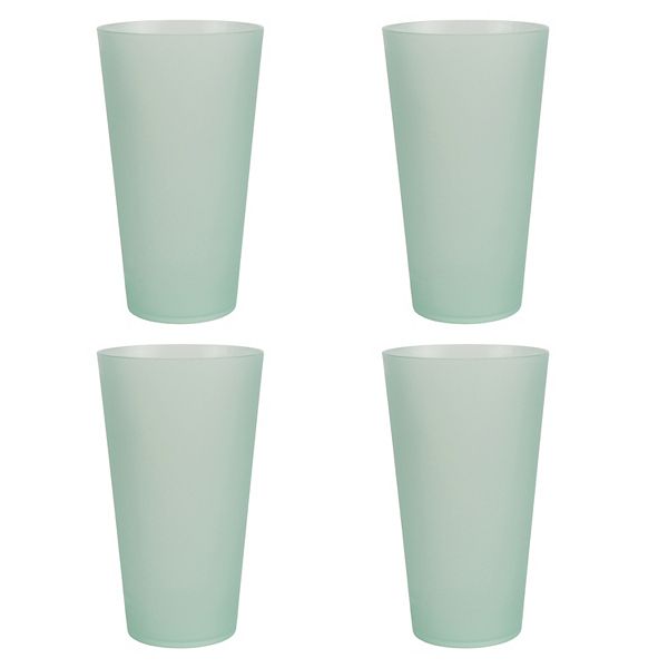 The Big One® 4-pc. Plastic Tumbler Set - Green Lily