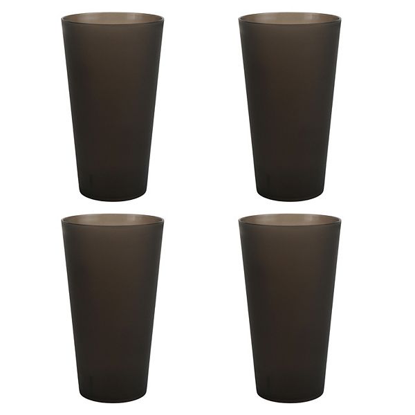 The Big One® 4-pc. Plastic Tumbler Set - Jet Black