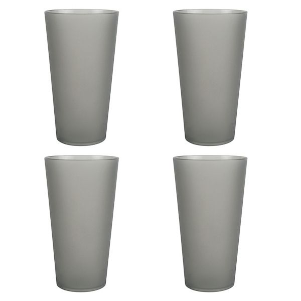 The Big One® 4-pc. Plastic Tumbler Set - Neutral Gray