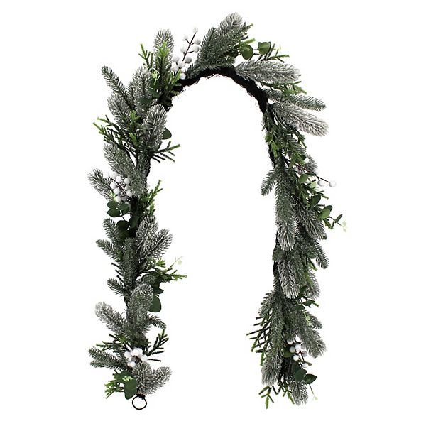 St. Nicholas Square® Artificial White Berry Greenery Garland - Multi