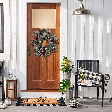 St. Nicholas Square® Bauble Greenery Artificial Wreath