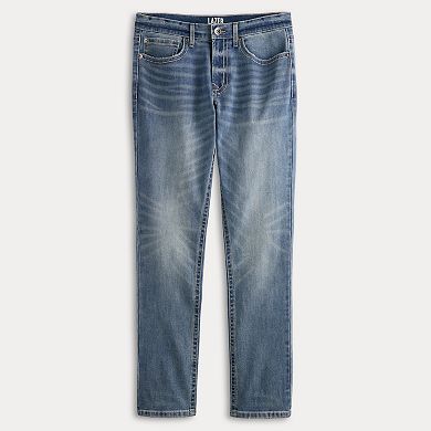 Men's Lazer Embroidered Slim Fit Jeans