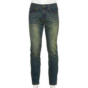 Men's Lazer Embroidered Slim Fit Jeans