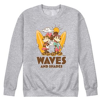 Disney's Mickey & Minnie Mouse Men's Waves And Shades Fleece Sweatshirt