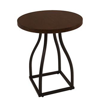 HomePop Lindsay Metal Base Accent Table