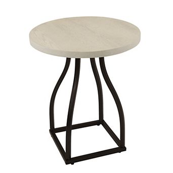 HomePop Lindsay Metal Base Accent Table