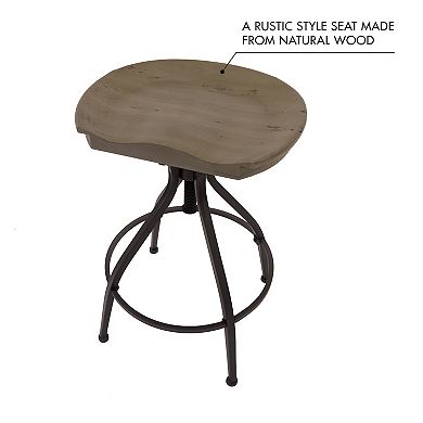 HomePop Maurice Backless Adjustable Stool