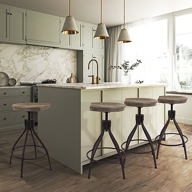 HomePop Maurice Backless Adjustable Stool