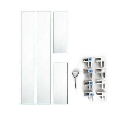 Oakland Living Rectangle Tempered Glass Fire Table Windshield Flame Blocker