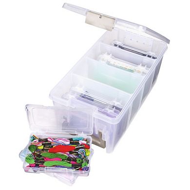 Artbin 6948sp Semi Satchel Photo Storage And Craft Organizer With 8 Plastic Storage Cases