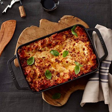 Staub Cast Iron 12-inch X 8-inch Roasting Pan