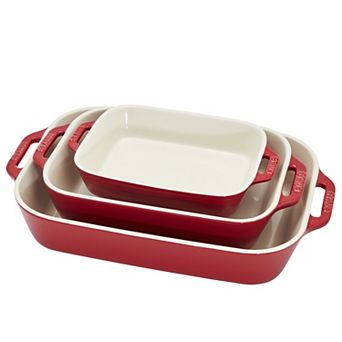 Staub Ceramics 3 pc Rectangular Baking Dish Set