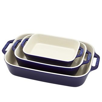 Staub Ceramics 3 pc Rectangular Baking Dish Set