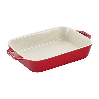 Staub Ceramics 4-pc Baking Pans Set, Casserole Dish With Lid, Brownie Pan
