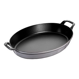 Staub Cast Iron 14.5-inch X 11.2-inch Oval Baking Dish