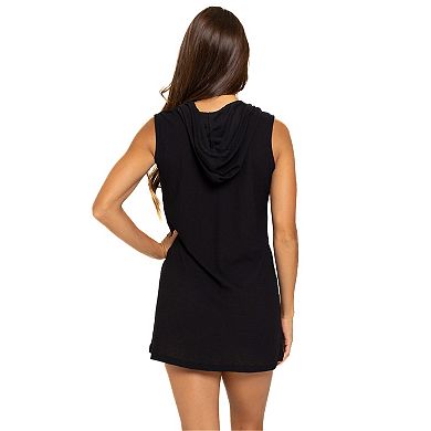 Women's Portocruz Sleeveless Full-Zip Hooded Swim Cover-Up