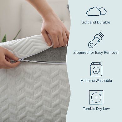 Lucid Dream 2-in. Gel & Charcoal Mattress Topper with Cover