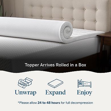 Lucid Dream 2-in. Gel & Charcoal Mattress Topper with Cover