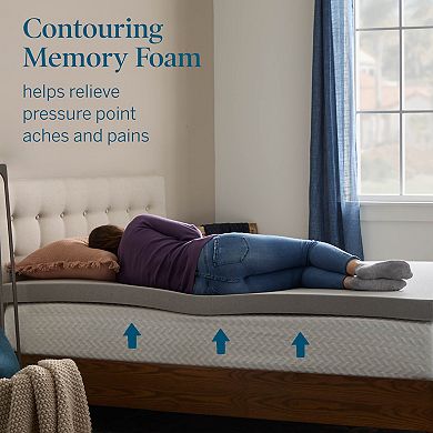 Lucid Dream 3-in. Gel & Charcoal Mattress Topper with Cover