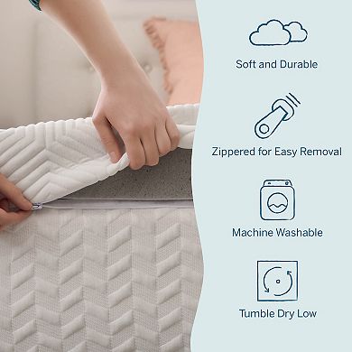 Lucid Dream 3-in. Gel & Charcoal Mattress Topper with Cover