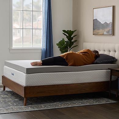 Lucid Dream 4-Inch Gel Covered Mattress Topper with Cover