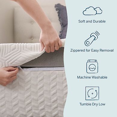 Lucid Dream 4-Inch Gel Covered Mattress Topper with Cover