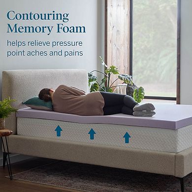 Lucid Dream 3-in. Gel & Lavender Mattress Topper with Cover