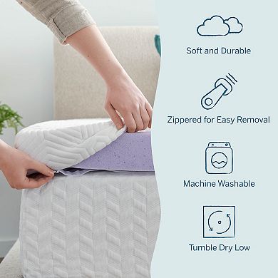 Lucid Dream 3-in. Gel & Lavender Mattress Topper with Cover