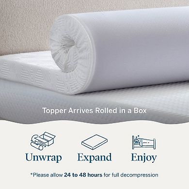 Lucid Dream 4-in. Lavender & Gel & Lavender Mattress Topper with Cover