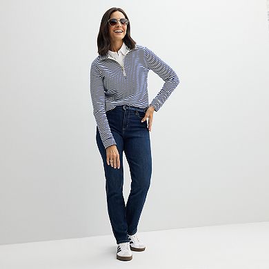 Women's Croft & Barrow® Quarter-Zip Pullover