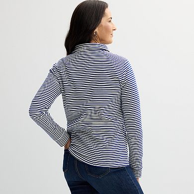 Women's Croft & Barrow® Quarter-Zip Pullover