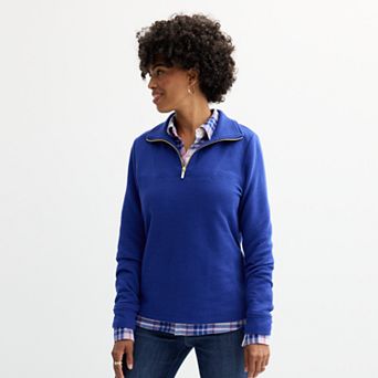 Women's Croft & Barrow® Quarter-Zip Pullover