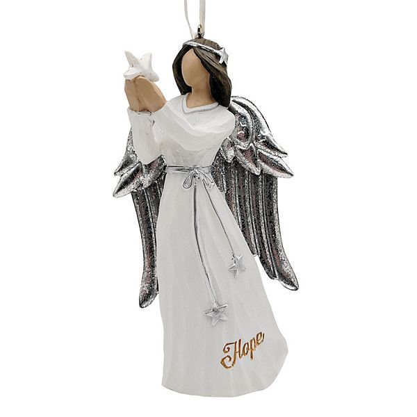 St. Nicholas Square® Hope Sentiment Light Skin Tone Angel Christmas Ornament - Multi