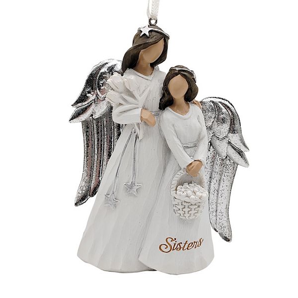 St. Nicholas Square® Sisters Sentiment Angel Christmas Ornament - Light Skin Tone