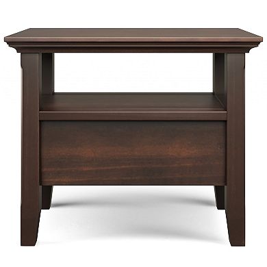 Simpli Home Acadian Narrow 1 Shelf End Table
