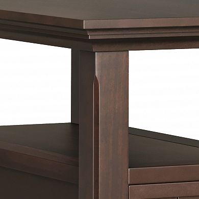 Simpli Home Acadian Narrow 1 Shelf End Table