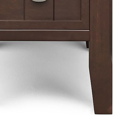 Simpli Home Acadian Narrow 1 Shelf End Table